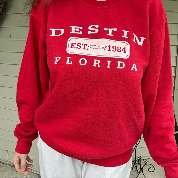 Pacific & Co Destin Florida Sweatshirt Pullover  Crewneck - Picture 2 of 4